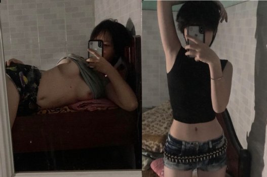 Cô bạn tóc ngắn khiêu gợi với tâm trạng phấn khích
