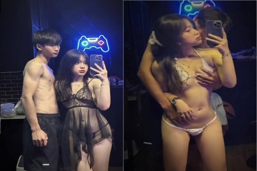 Đôi tình nhân nổi tiếng mạng xã hội trong khoảnh khắc riêng tư nóng bỏng